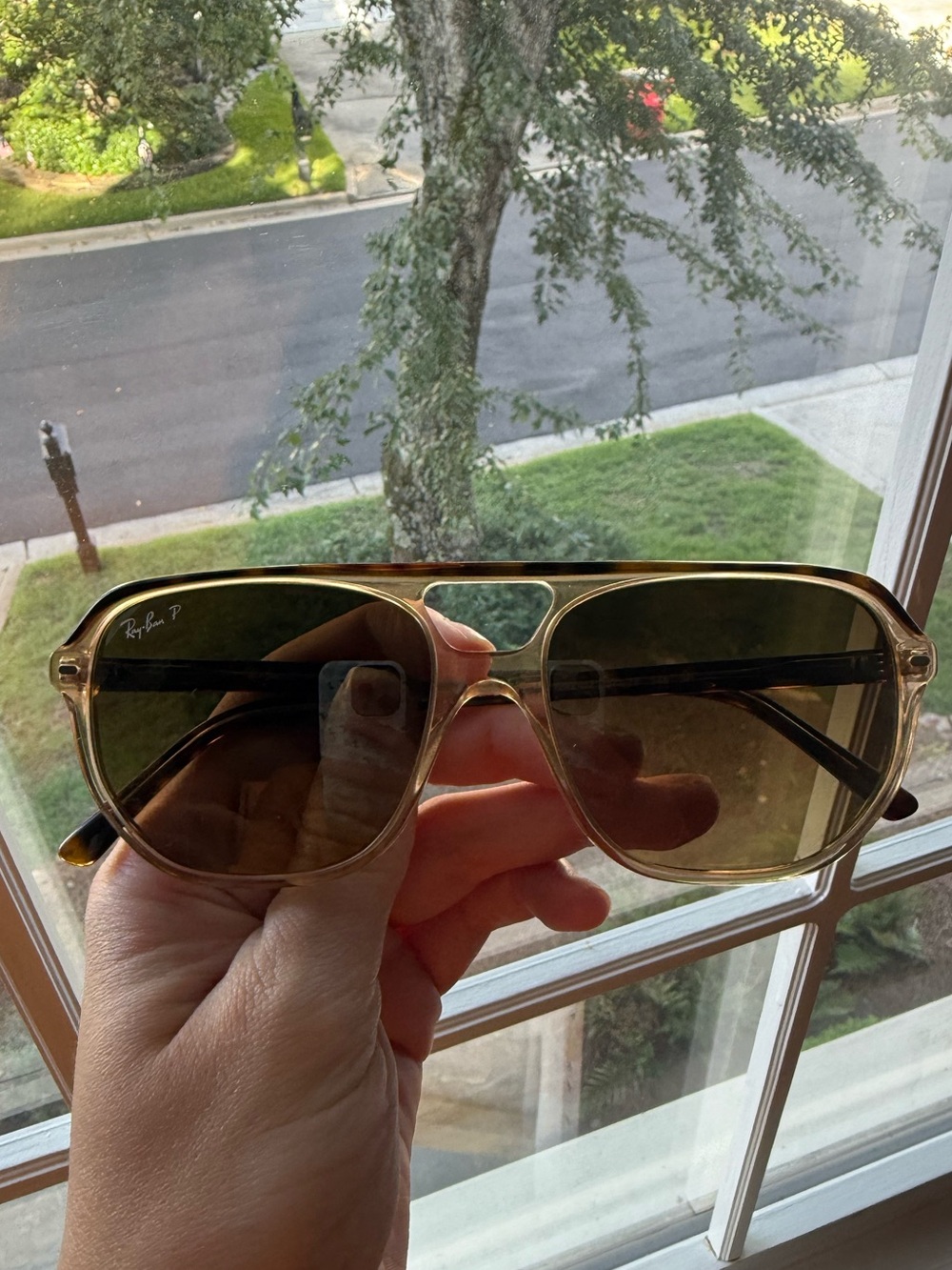 Ray-Ban Brown Tortoise Aviator Sunglasses - Picture 2 of 5